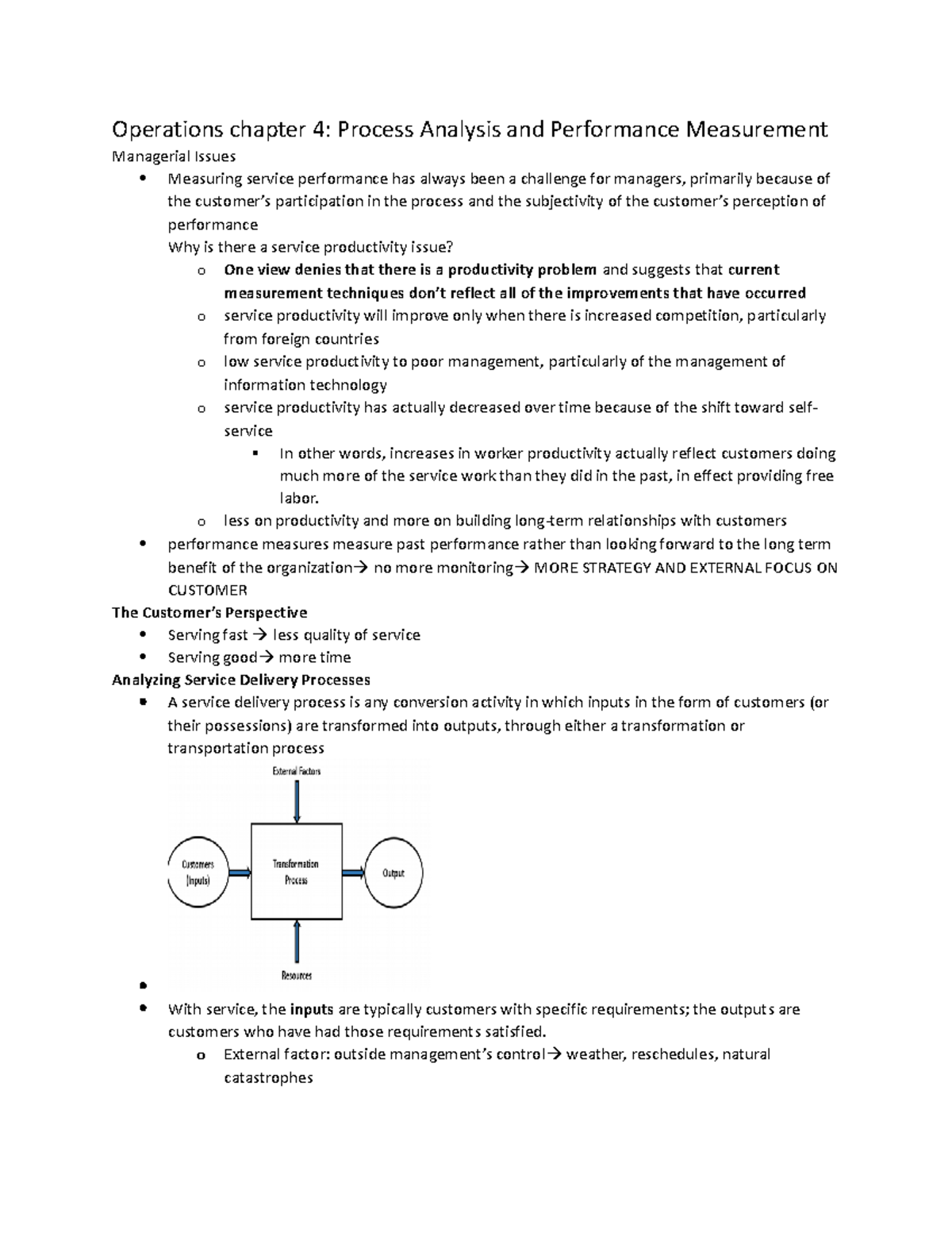 Chapter 4 & 5: Lecture Notes on Operations Management - Studocu