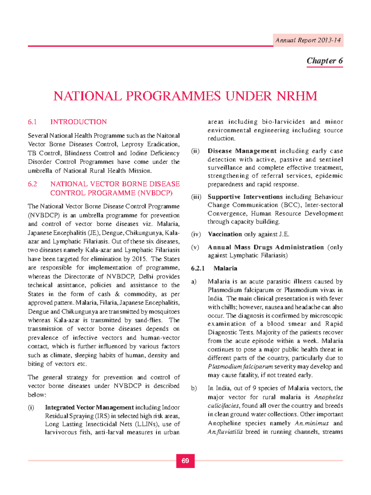 National Vector Borne Disease Control Programme (NVBDCP) Overview - Studocu
