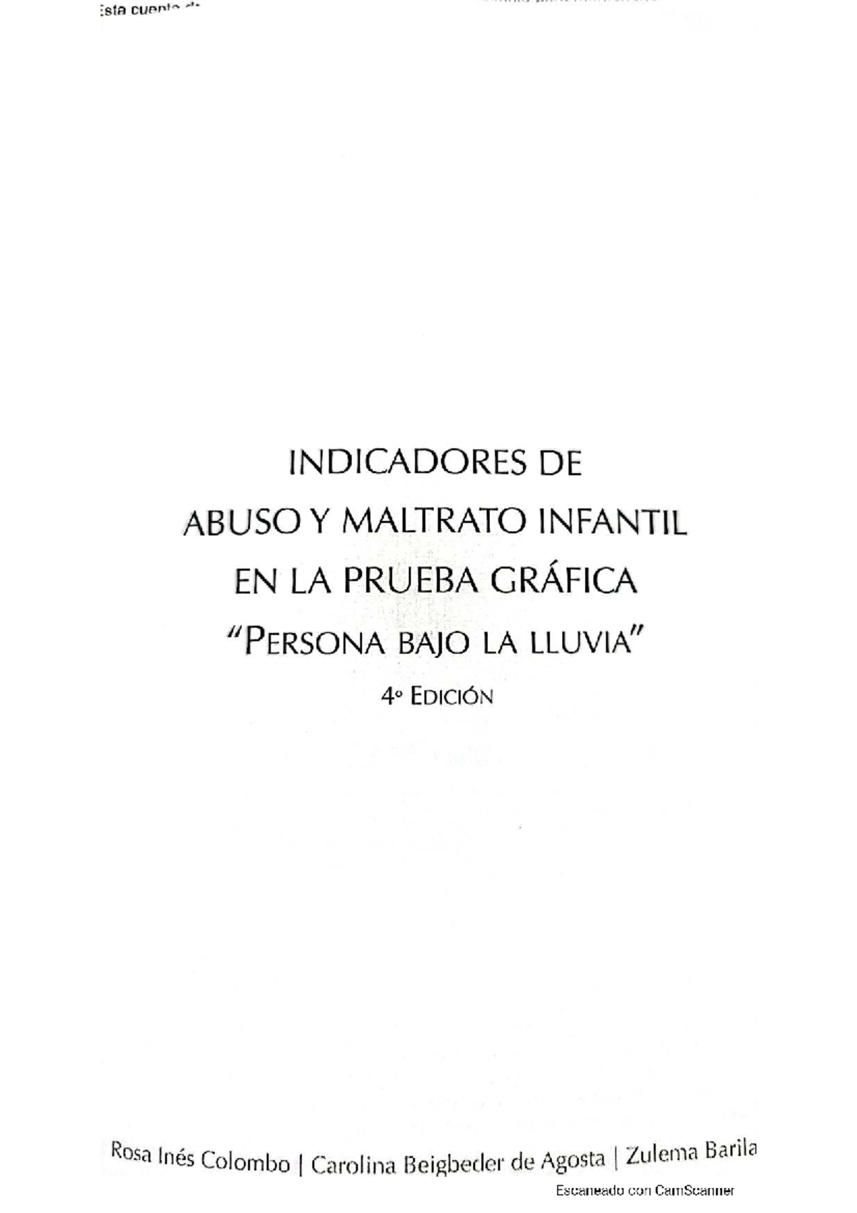 Indicadores de Abuso y Maltrato Infantil en la Prueba Gráfica - ASI ...