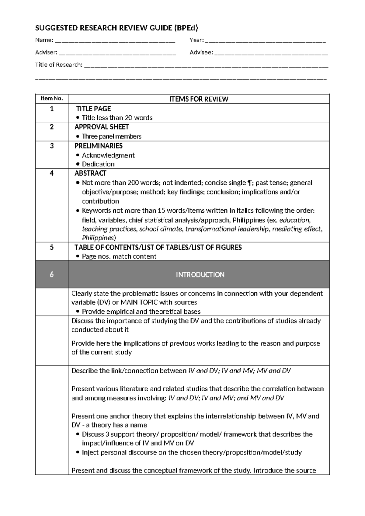 Research-Format - format for research - Name ...