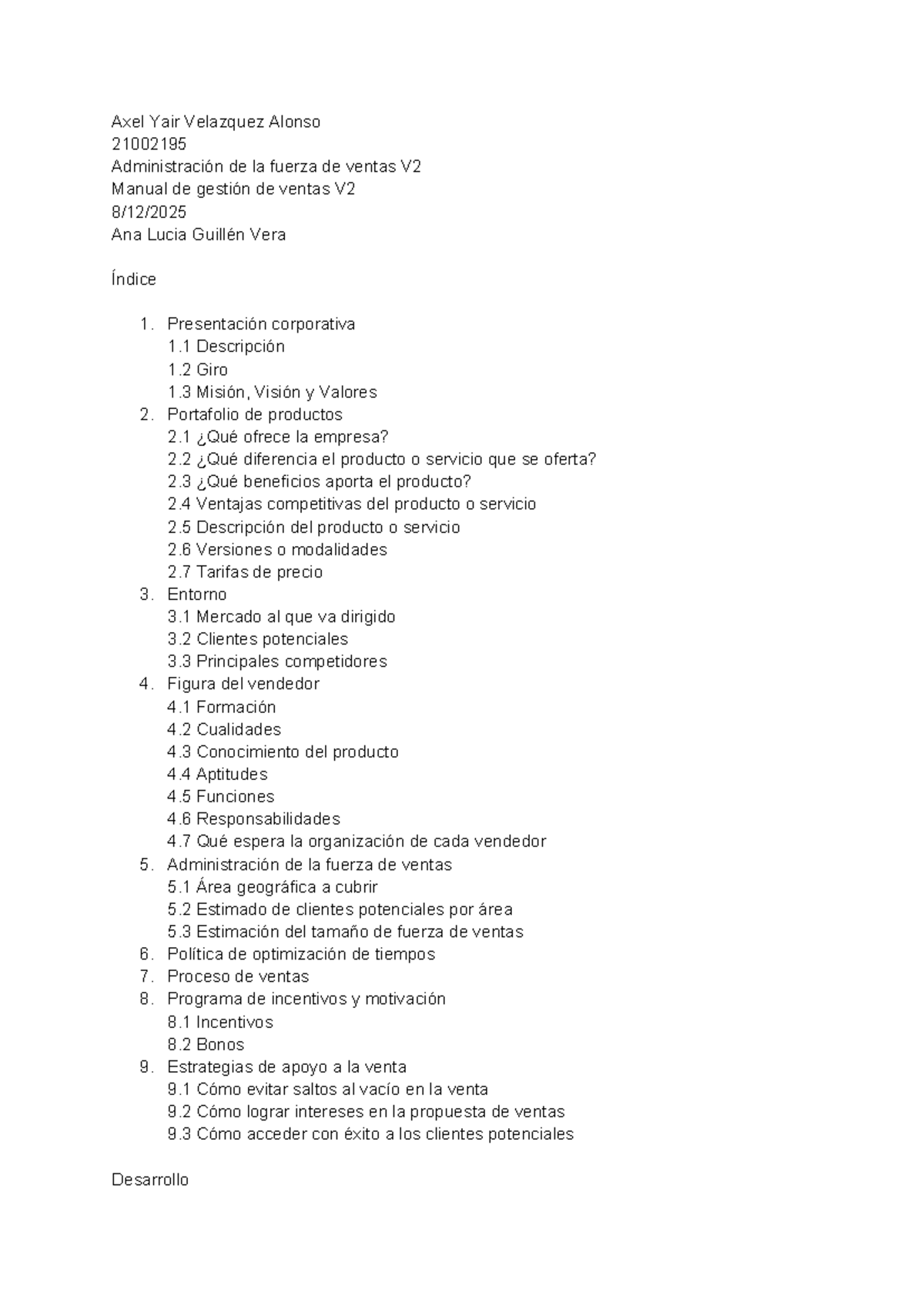 21002195 Manual de Ventas V2: Estrategias y Proceso de Ventas - Studocu