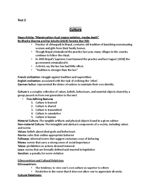 Lecture 6 detailed notes - Module 6 Gender and Sexualities In this ...