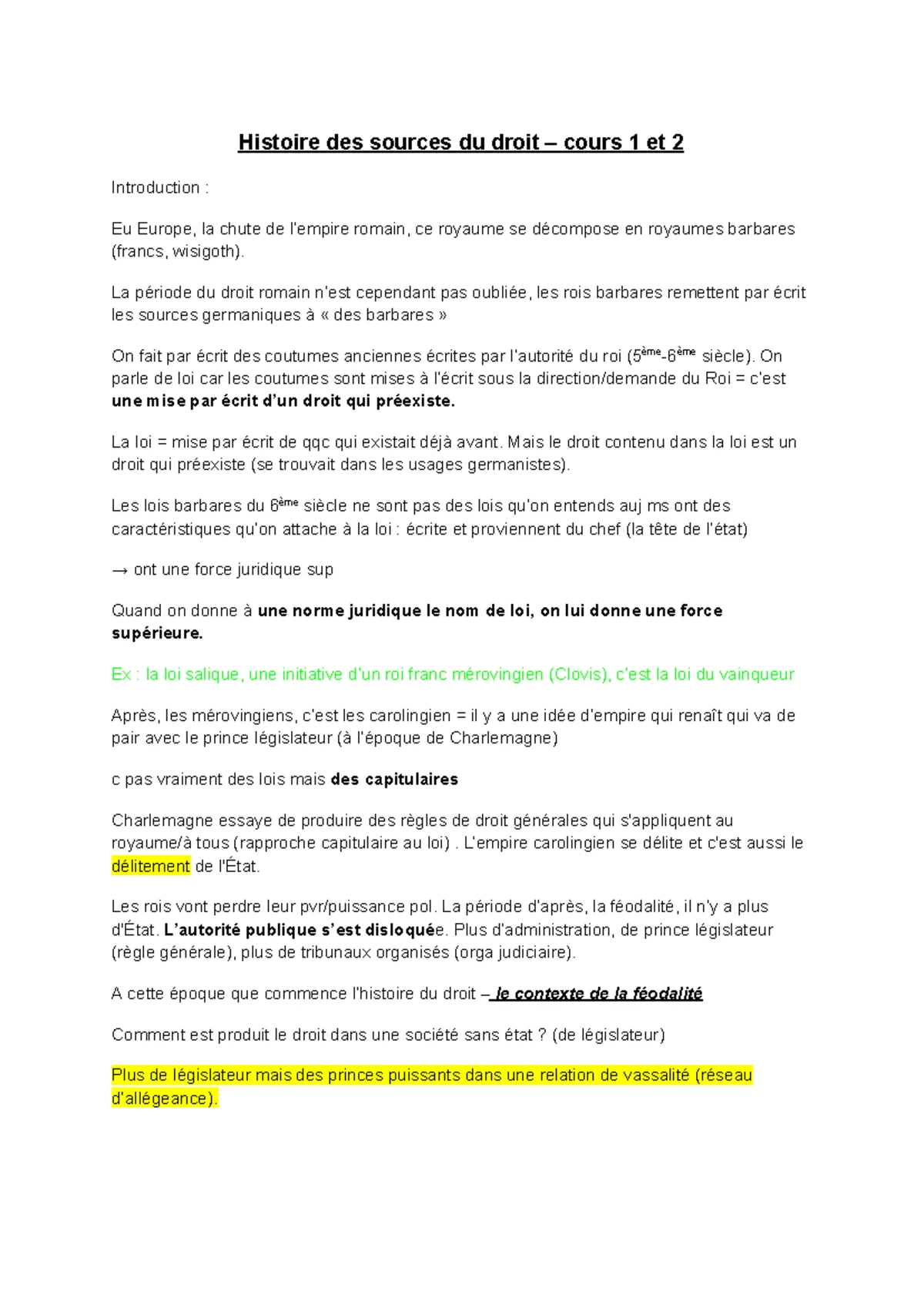 HDS, Chapitre 1 : Les Sources du Droit Romain Antique - Cours Complet ...