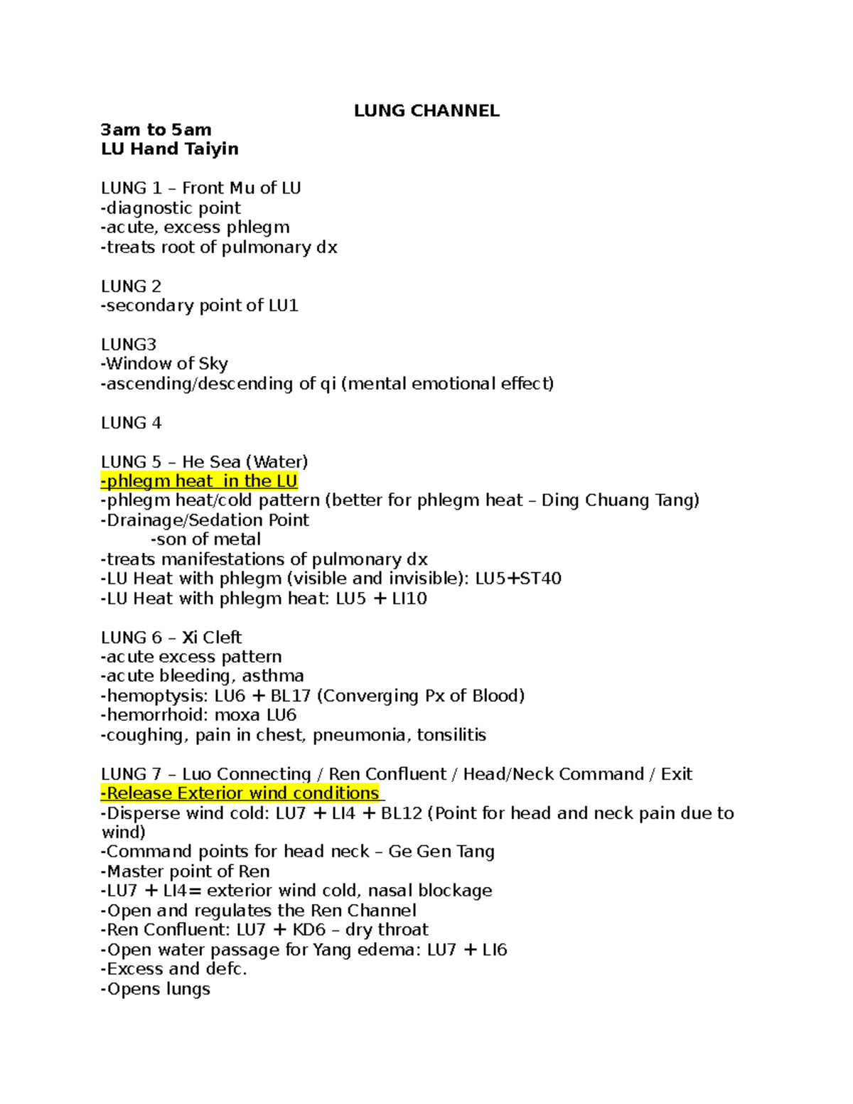 LUNG and LARGE INTESTINE Channel Functions & Treatment Points Overview ...