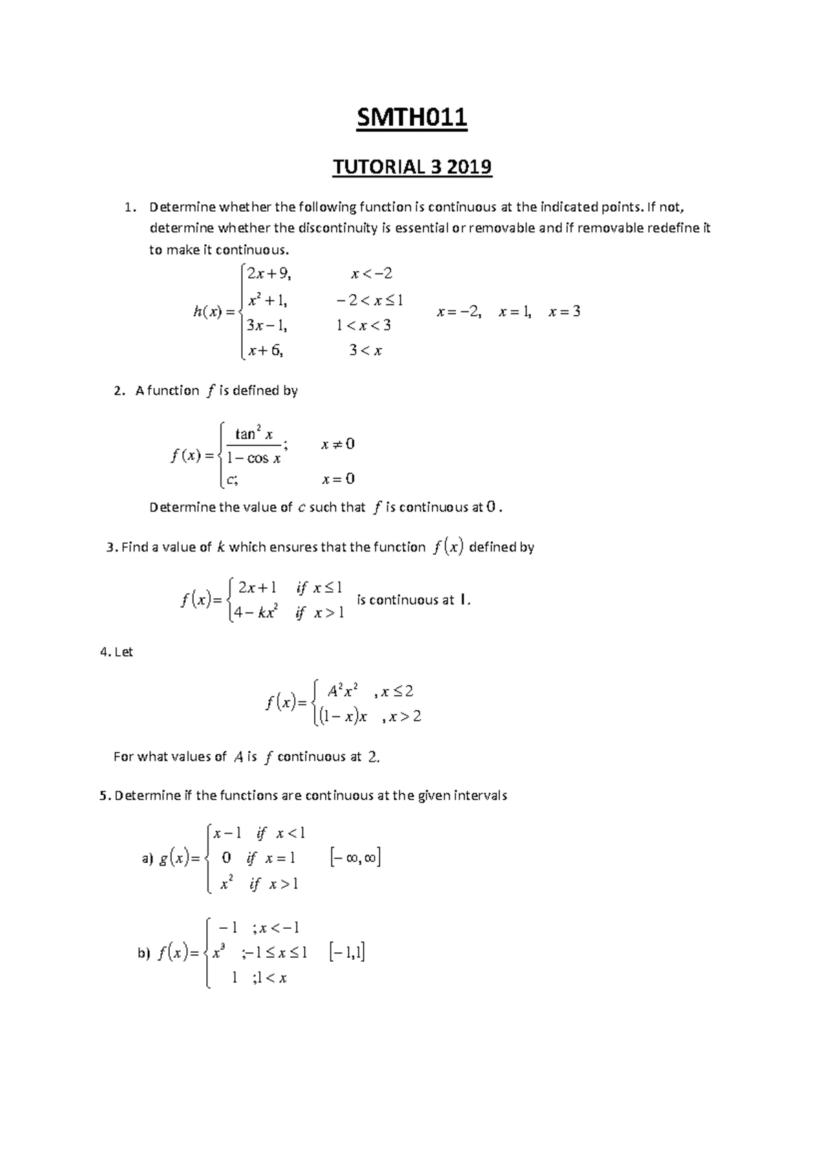 2023 SMTH000 TEST 1 QP - Integral Calculus Practice Questions - Studocu