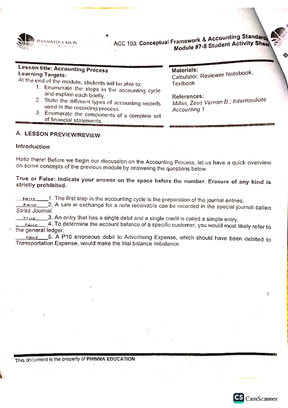 ACC 103 SAS #7-8 - Assignment Instructions and Guidelines - Studocu
