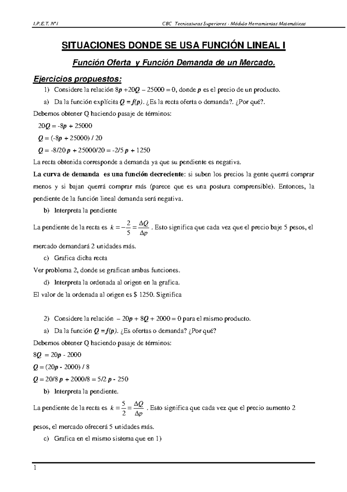 Oferta y Demanda: Problemas Resueltos y Ejercicios Prácticos - Document Preview