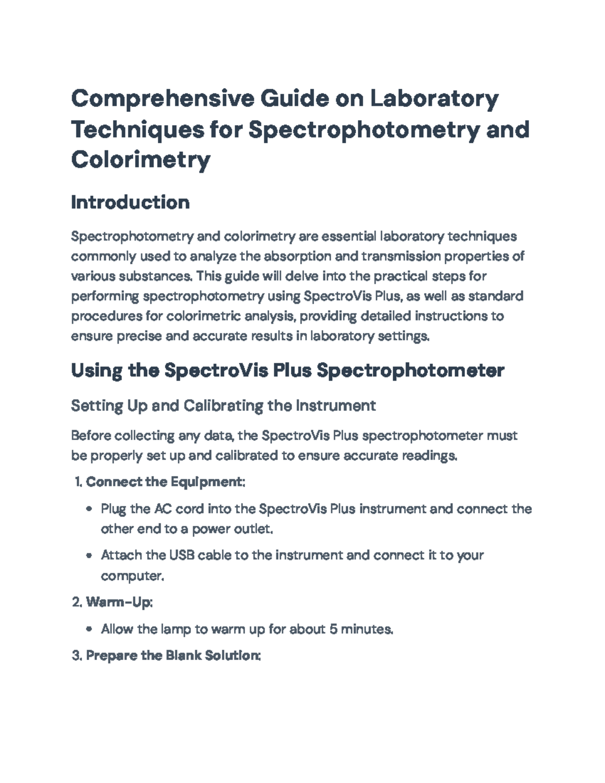 Comprehensive Guide to Spectrophotometry and Colorimetry Techniques ...