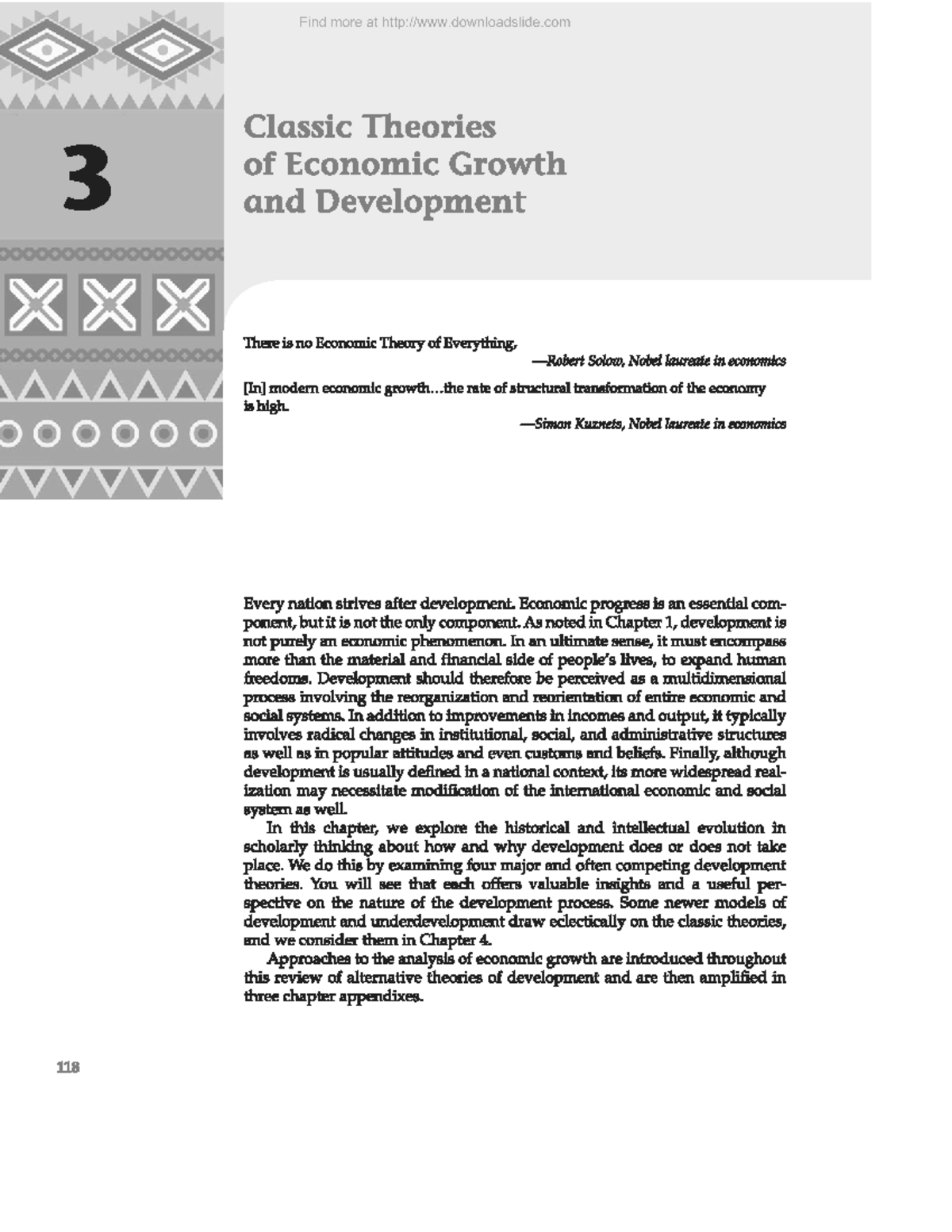 Classic Theories of Economic Growth and Development (EconDev 3) - Studocu