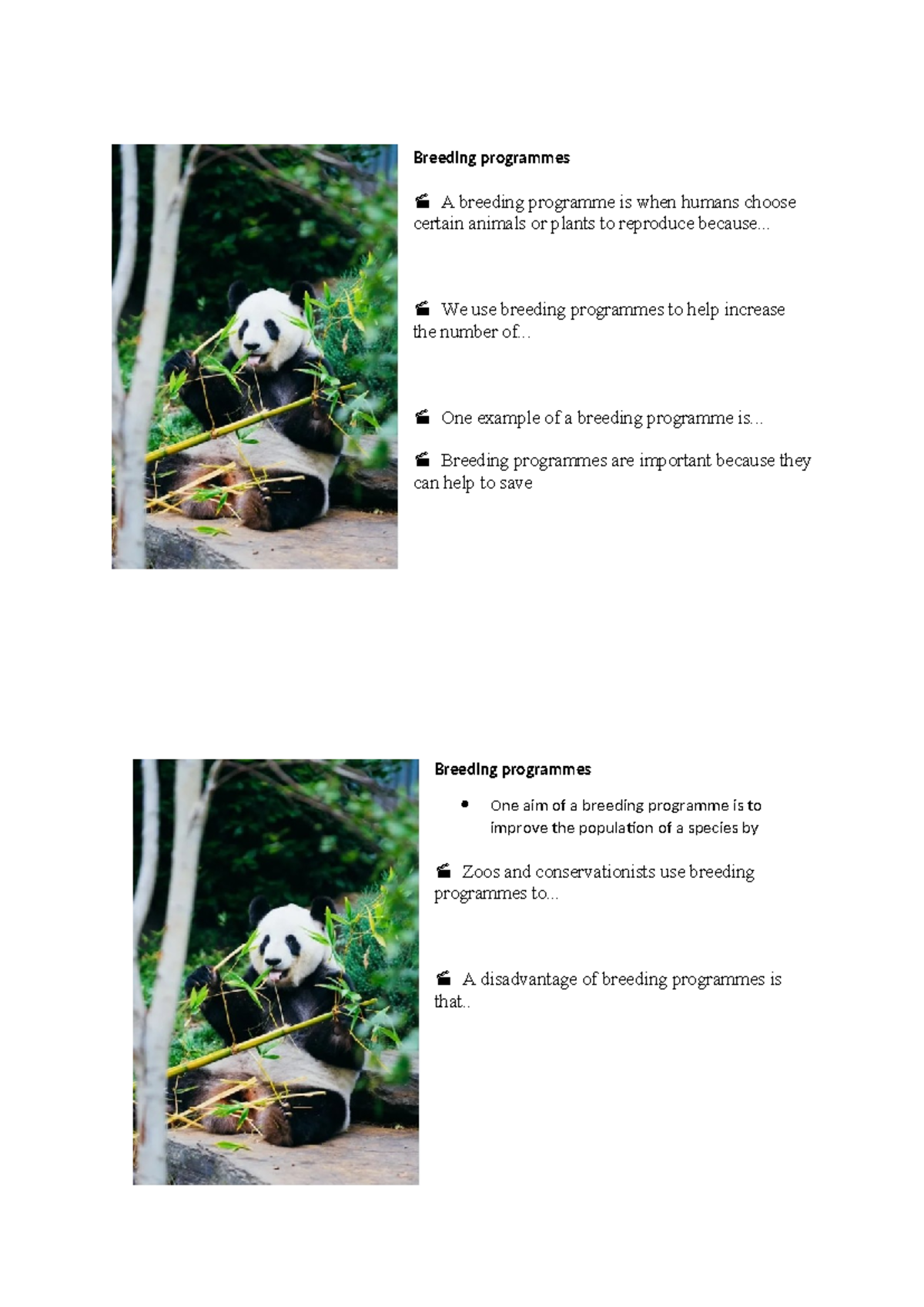 Maintaining Biodiversity: Breeding Programs & Habitat Protection - Studocu