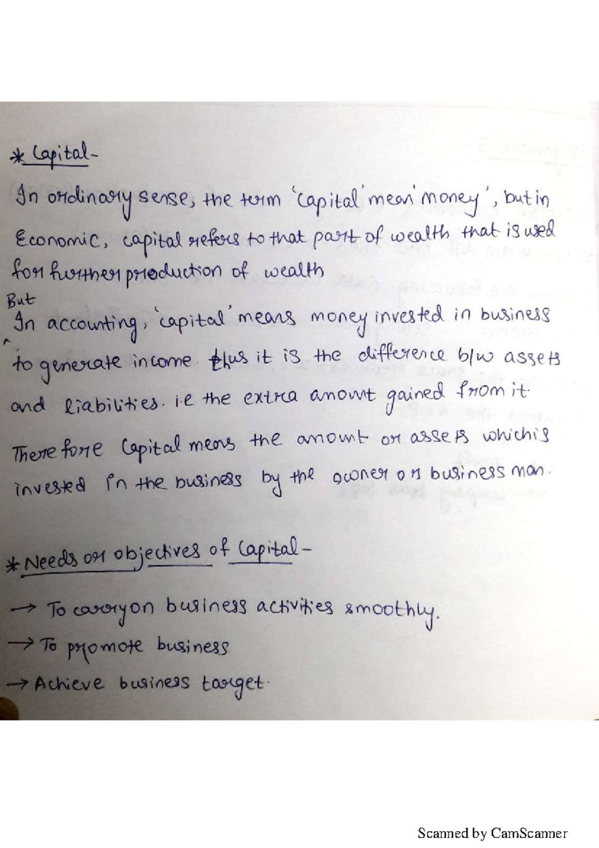 Mea Unit 4: Understanding Capital in Economics and Accounting - Studocu