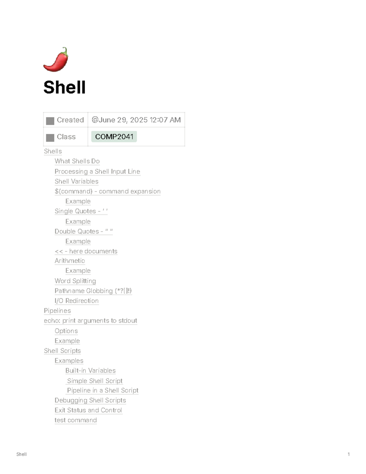 COMP2041 Shell Programming: Understanding Shells and Scripting ...