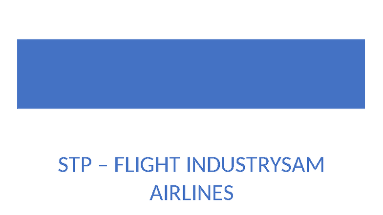STP FLIGHT INDUSTRY: SAM AIRLINES Market Entry Proposal - Studocu