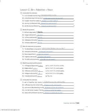 World english 3e level intro grammar activities unit 2 lesson c ...