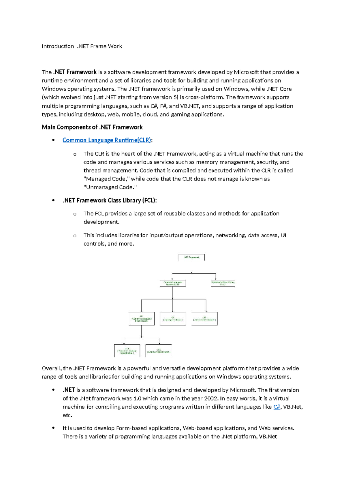 ASP.NET Framework Overview and Key Concepts - Studocu