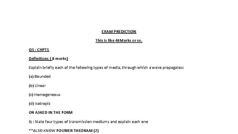 PHYS101 Final Exam Prediction: Key Concepts & Definitions - Studocu