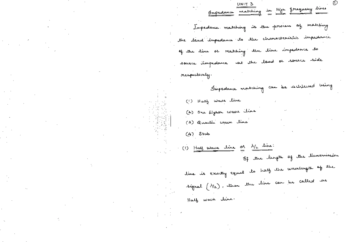 UNIT 2 EC3551 Transmission lines and RF Systems - TRANSMISSION LINES ...
