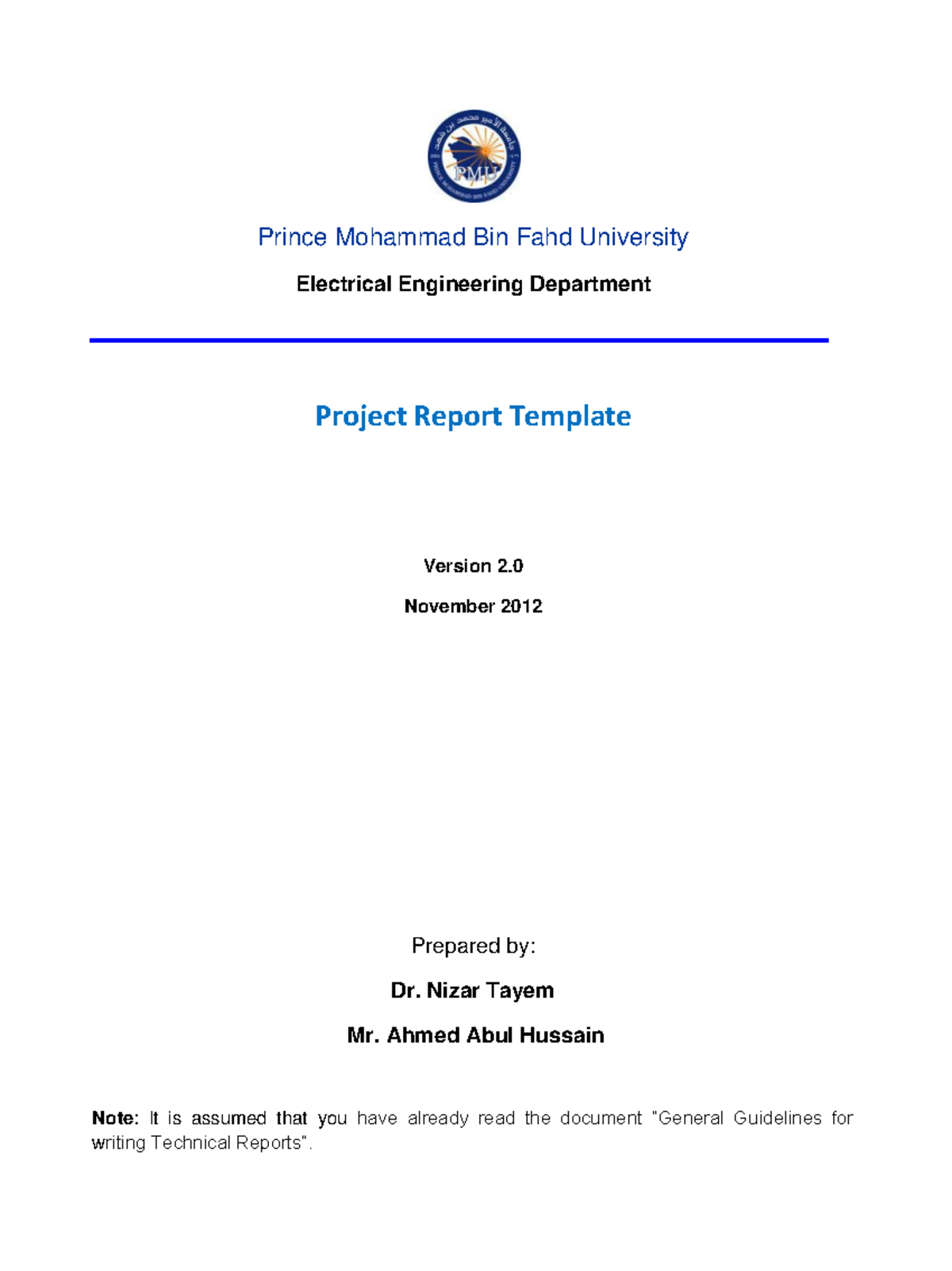 EE 495: Project Final Report Template - Version 2 Guidelines - Studocu