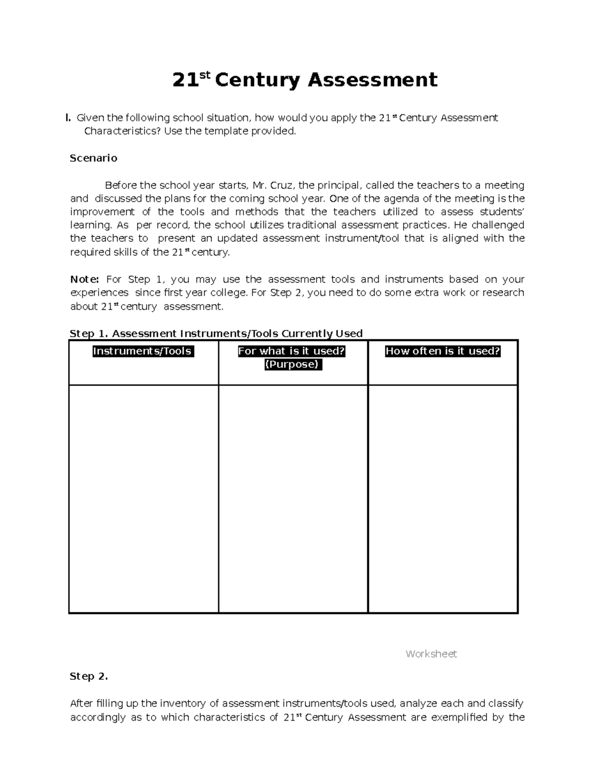 OLSS02 - Activity 1 - BS Fine Arts - MODULE: SS02 – CONTEMPORARY WORLD ...