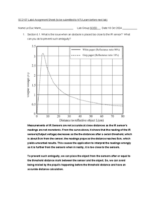 SC2107 Lab 4 assignment sheet for microprocessor design and development ...