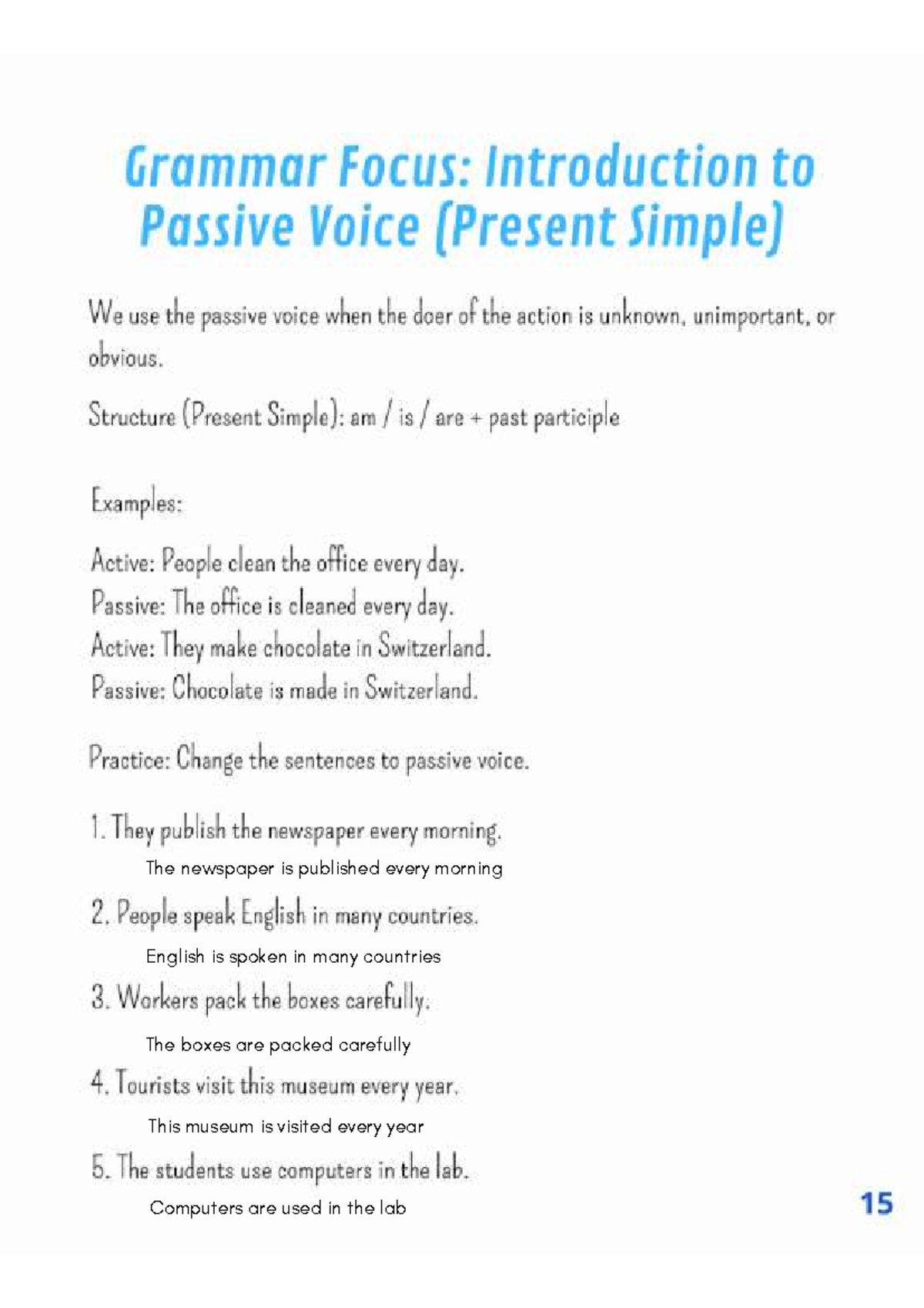 English Booklet Answers: Grammar and Usage Insights - Studocu