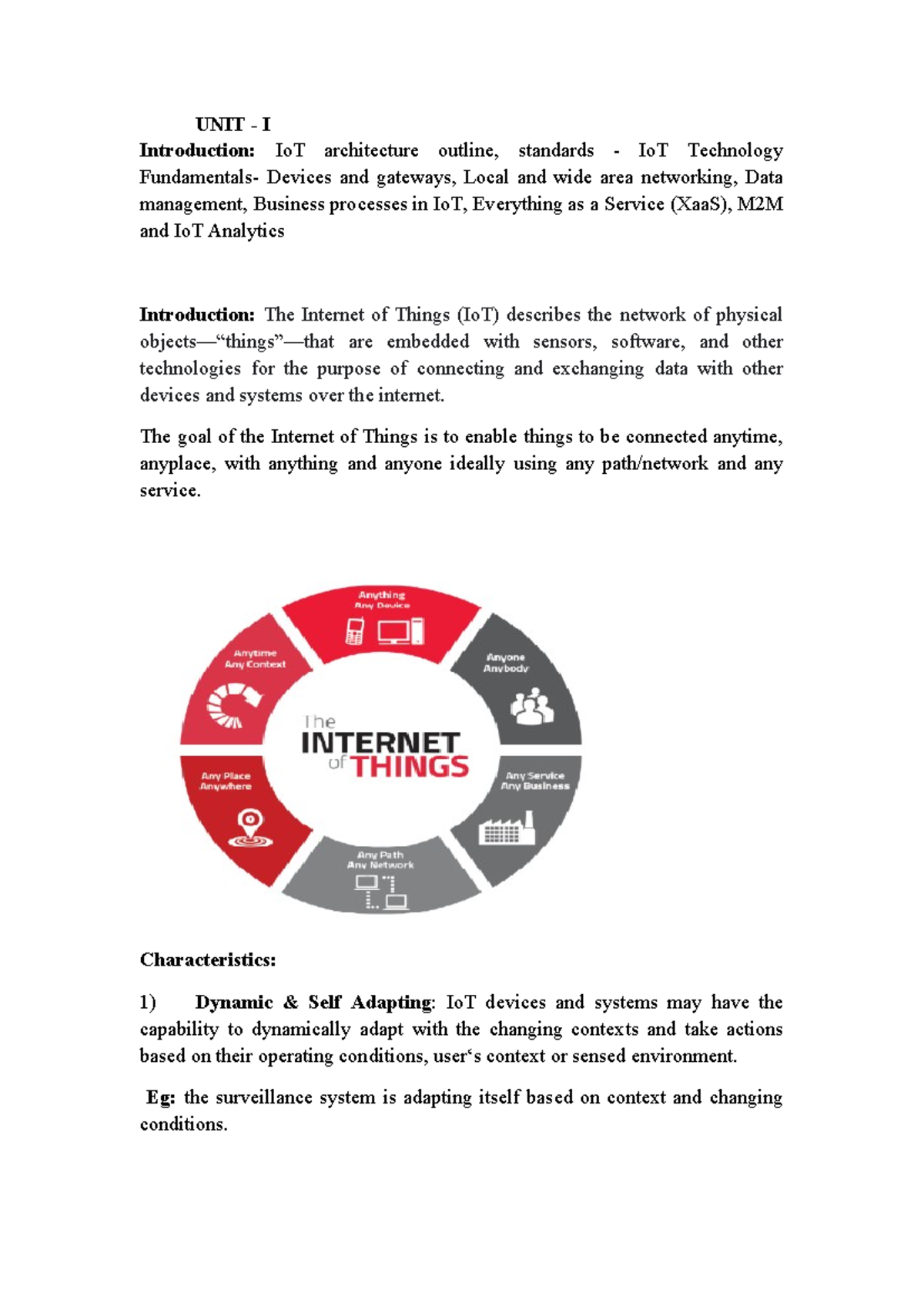 707539854 IoTCP Unit I: Overview of IoT Architecture and Standards ...