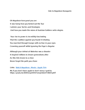 Creative Writing - Studocu