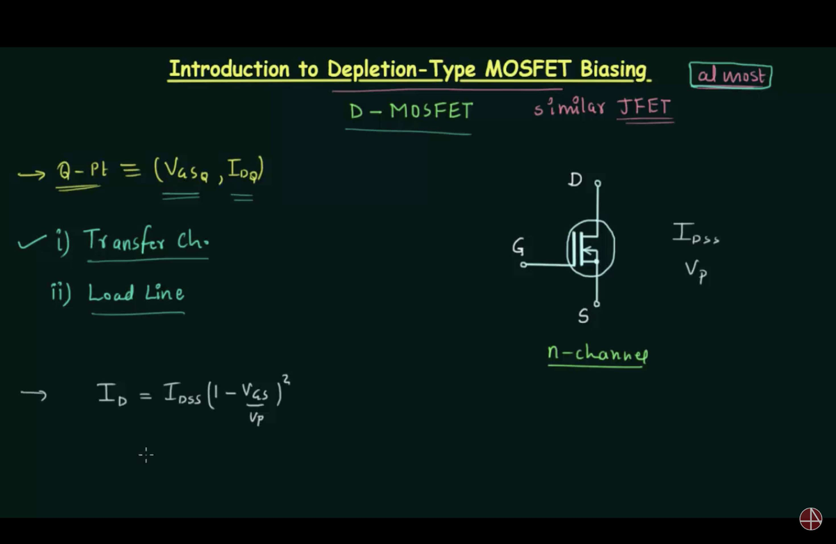 MOSFET Biasing Theory Notes (Course Code: IDQ) - Studocu