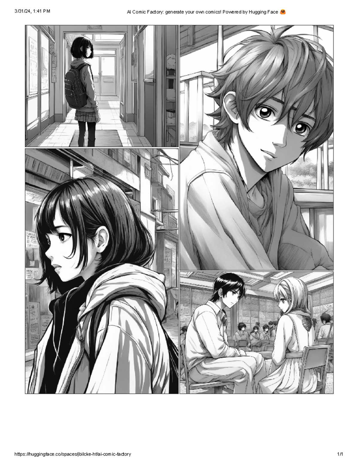 Manga Hugging Face
