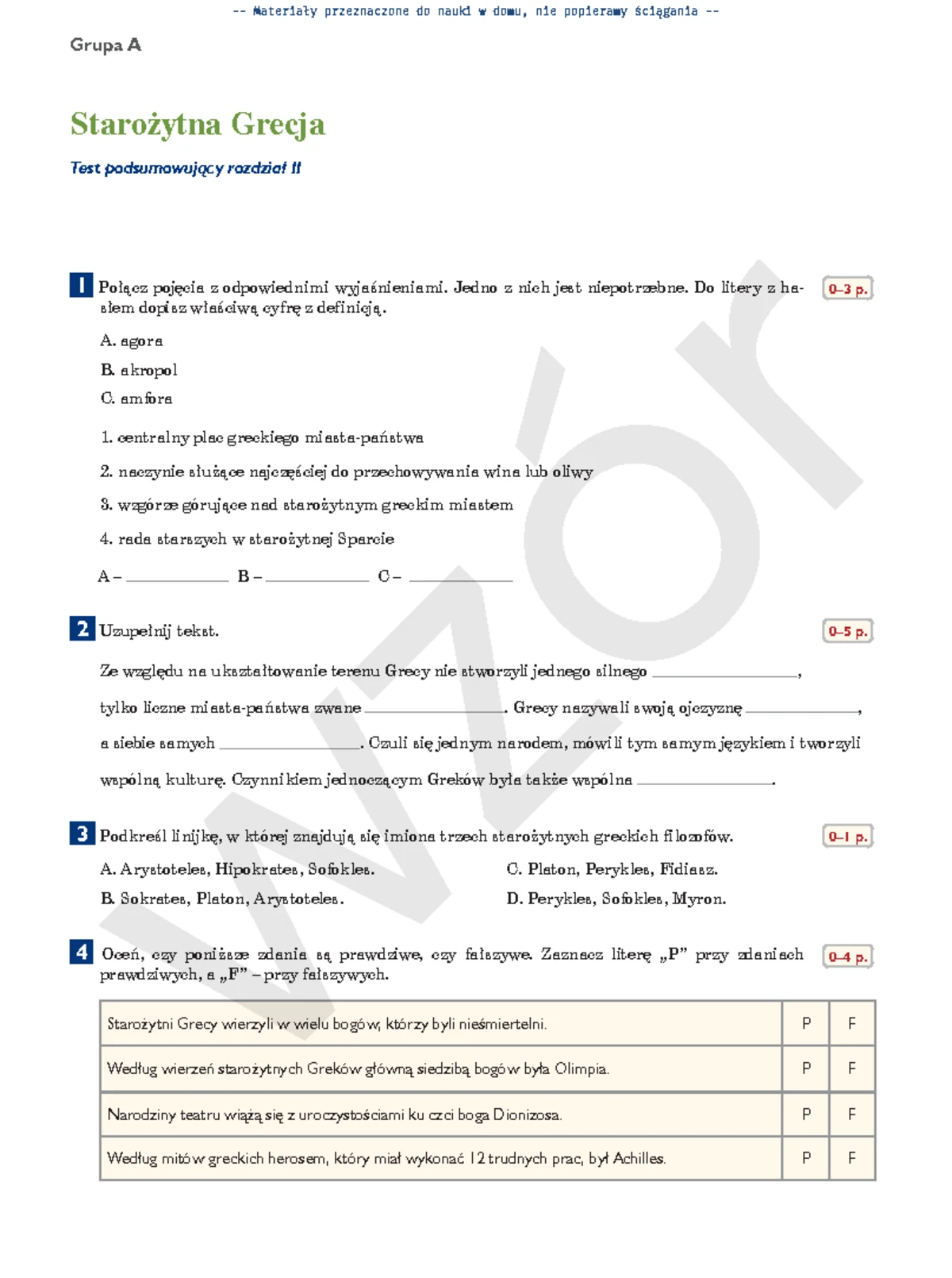 Sprawdzian Z Chistorii Klasa 6 Rozdzial 3 www.studocu.com