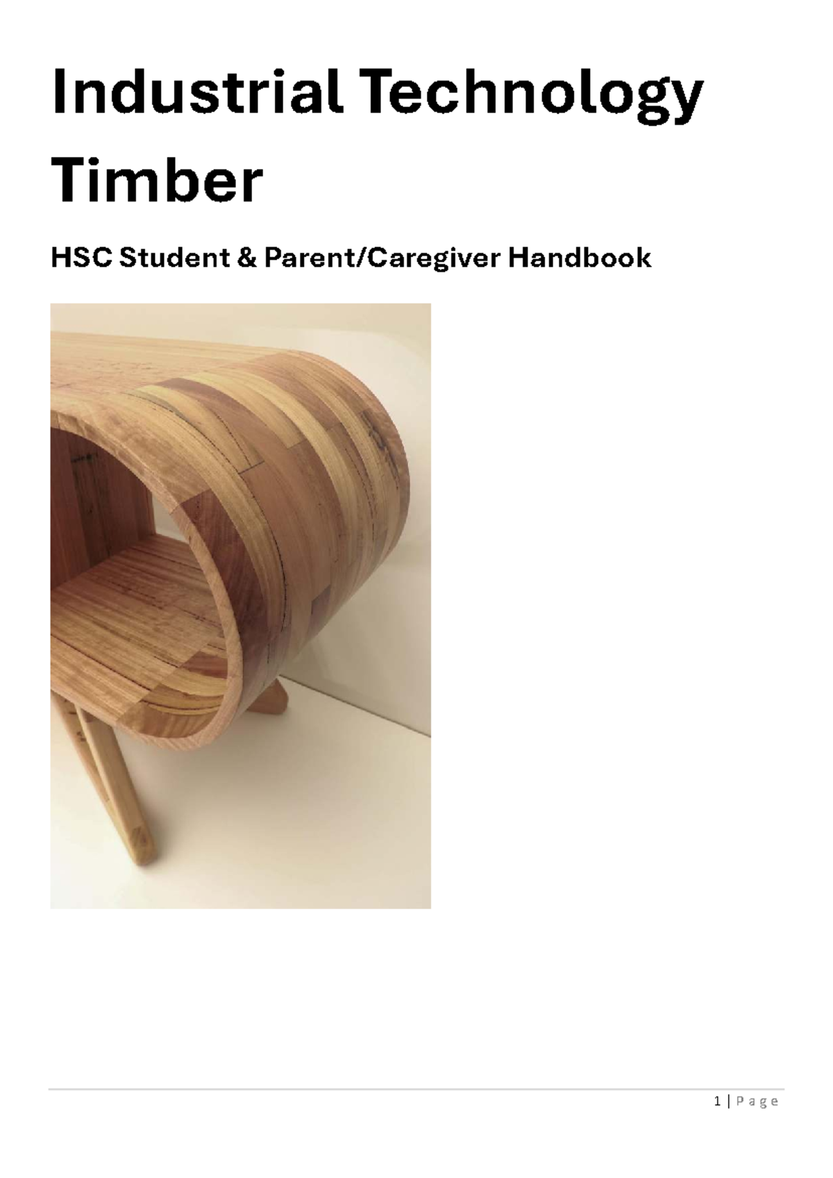 Industrial Technology Timber HSC Student Handbook Overview - Studocu