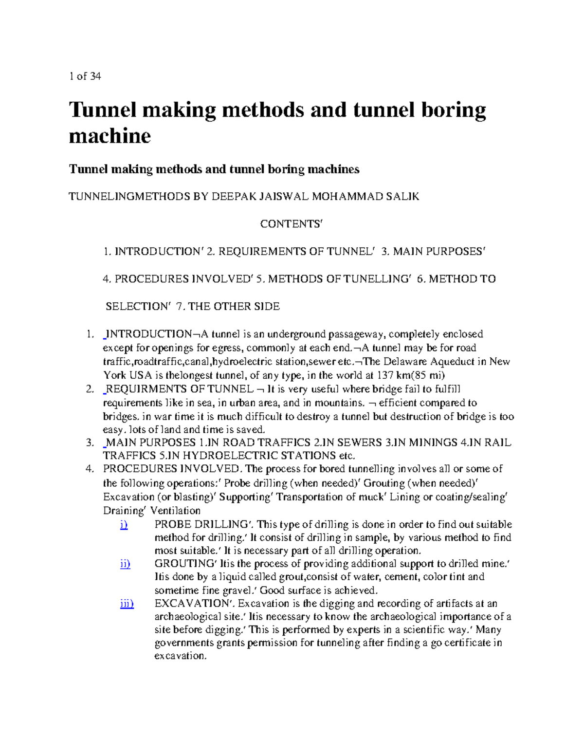 TUNNELINGMETHODS: Comprehensive Overview of Tunnel Making Techniques ...