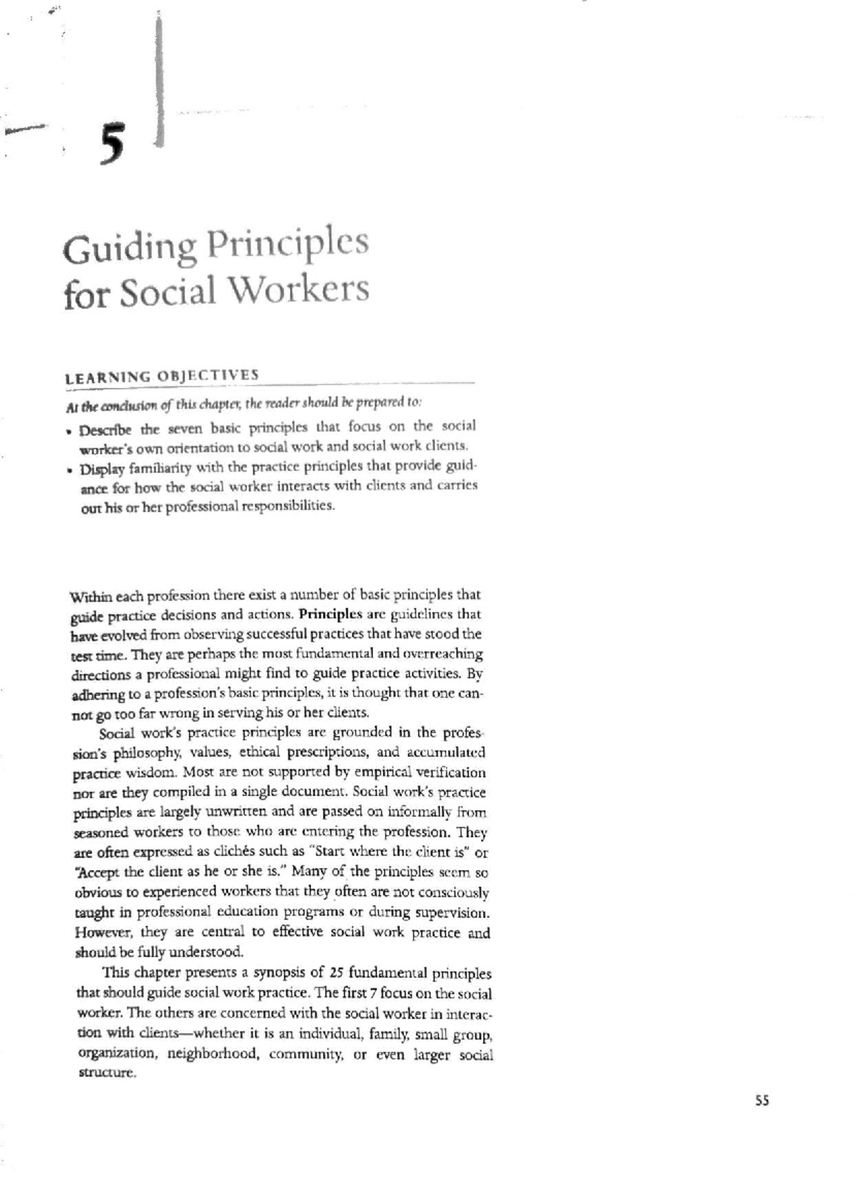 SCWK 220: Key Principles Guiding Social Work Practice - Studocu