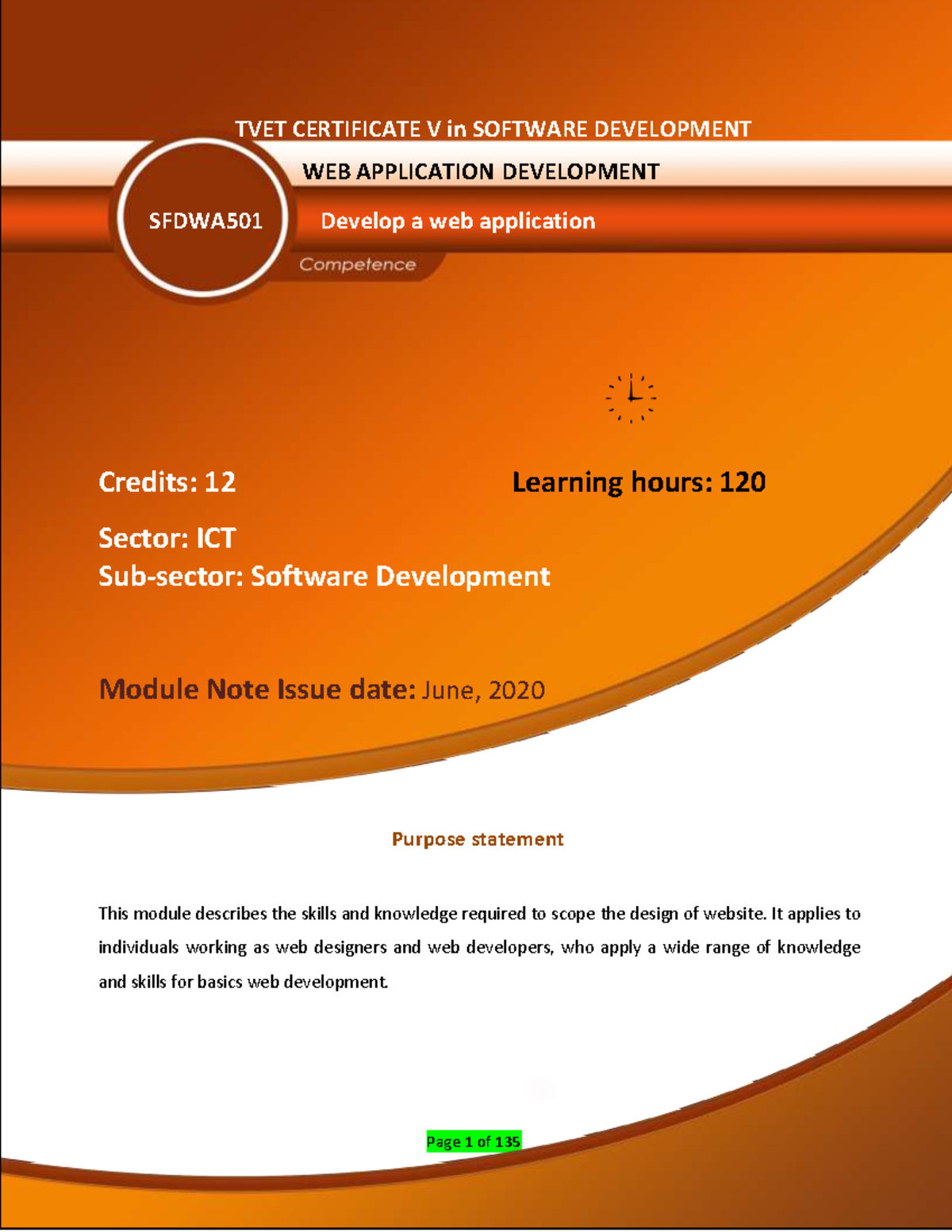 SFDWA 501 Web Application Development Module Notes - PHP Basics ...