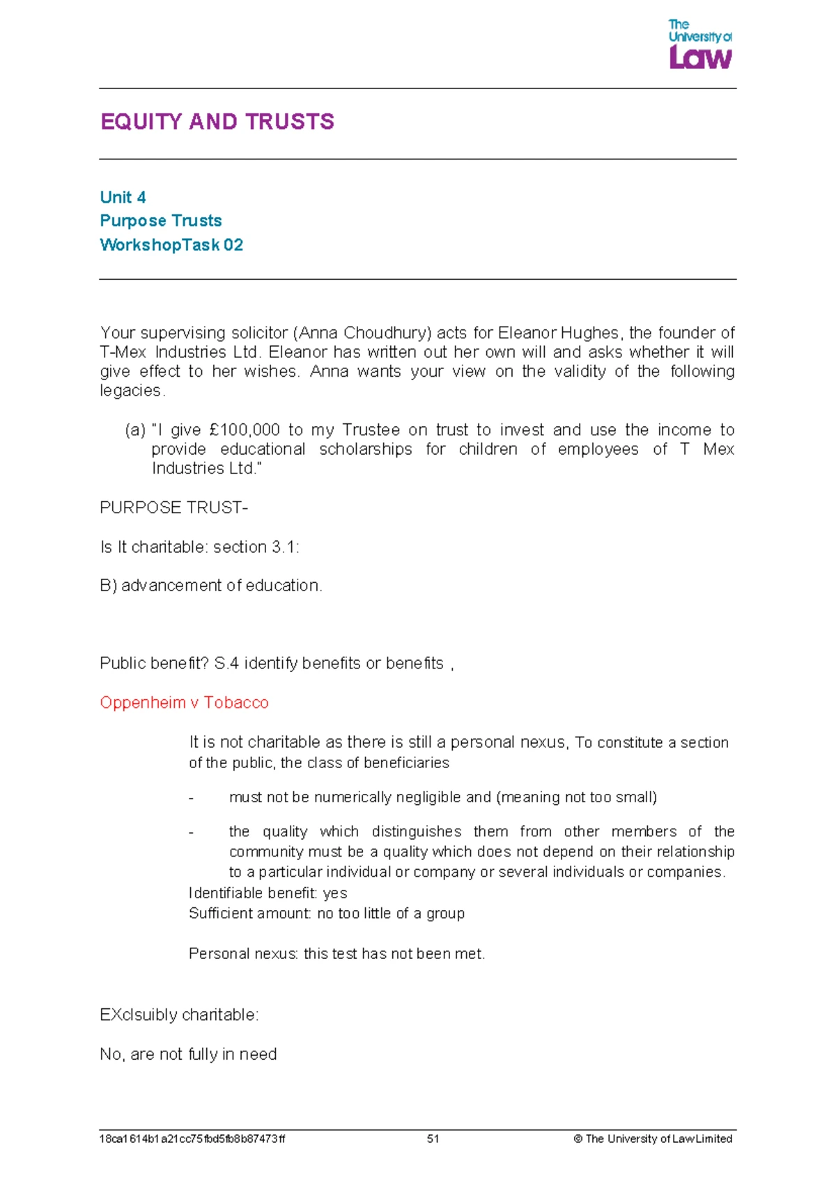 Equity and Trusts Seminar 6: Fiduciary Duties and Investment Strategies ...