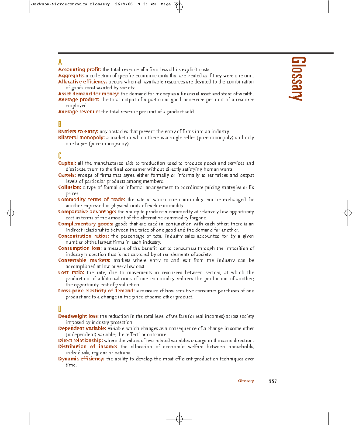 Economics Glossary: Key Terms and Definitions for Study - Studocu