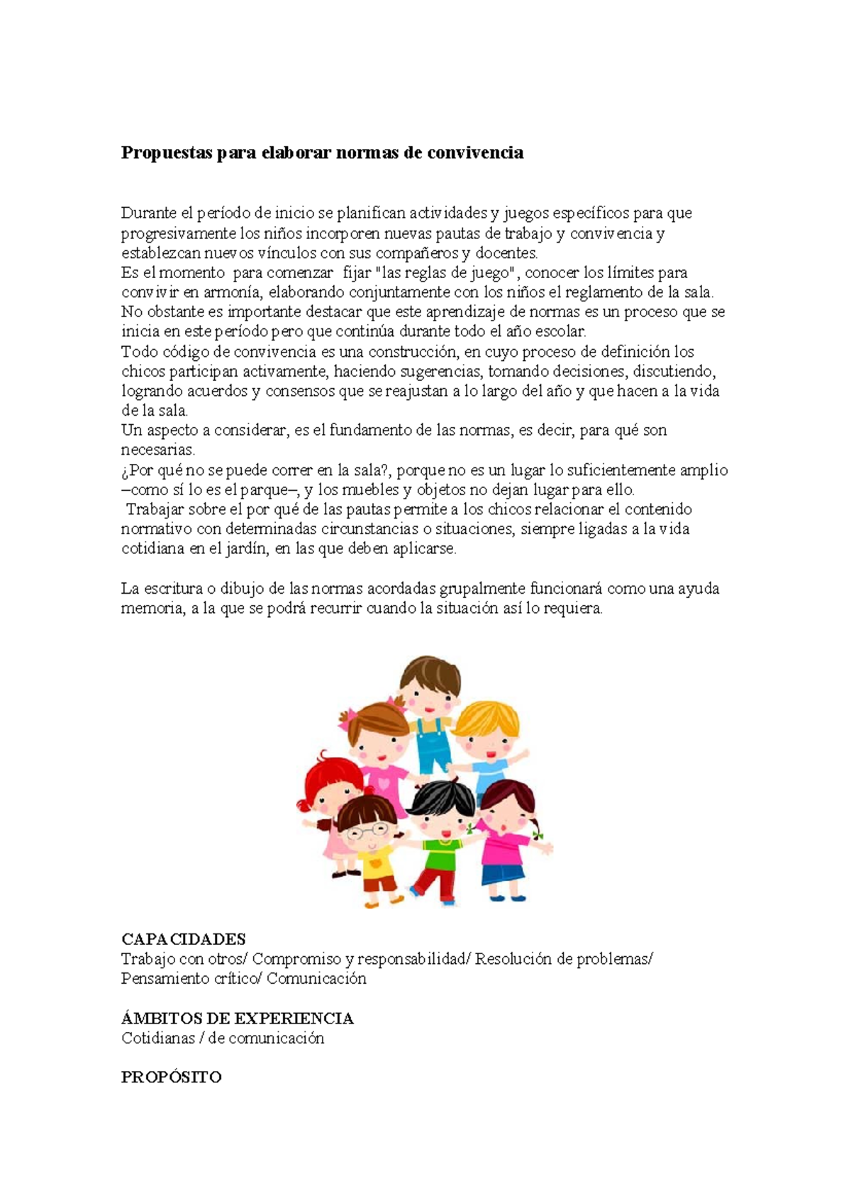Normas de Convivencia para 3er Grado: Propuestas y Objetivos Educativos ...