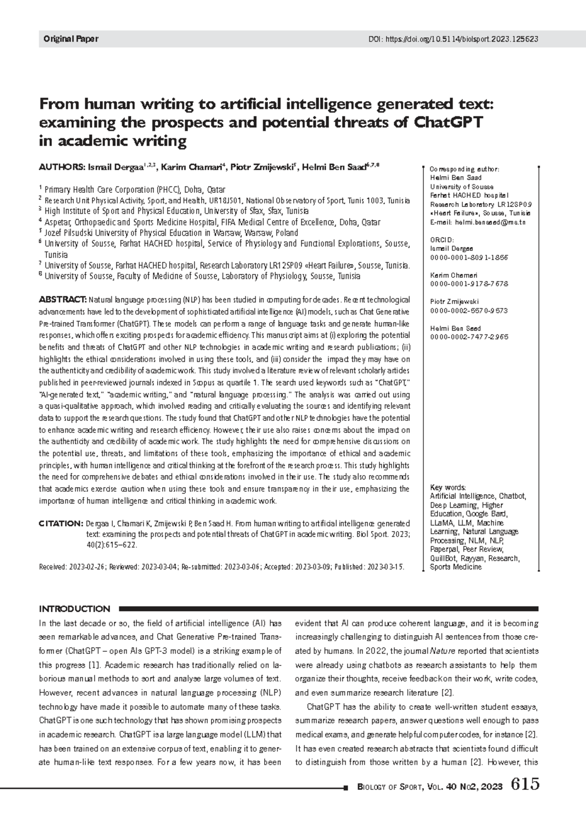 Prospects and Challenges of ChatGPT in Academic Writing (BIO234) - Studocu