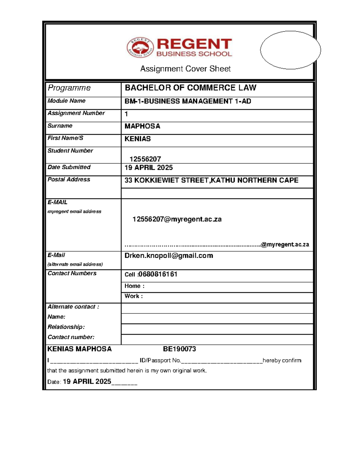BM-1 Business Management Assignment 1: Final Submission Guide - Studocu