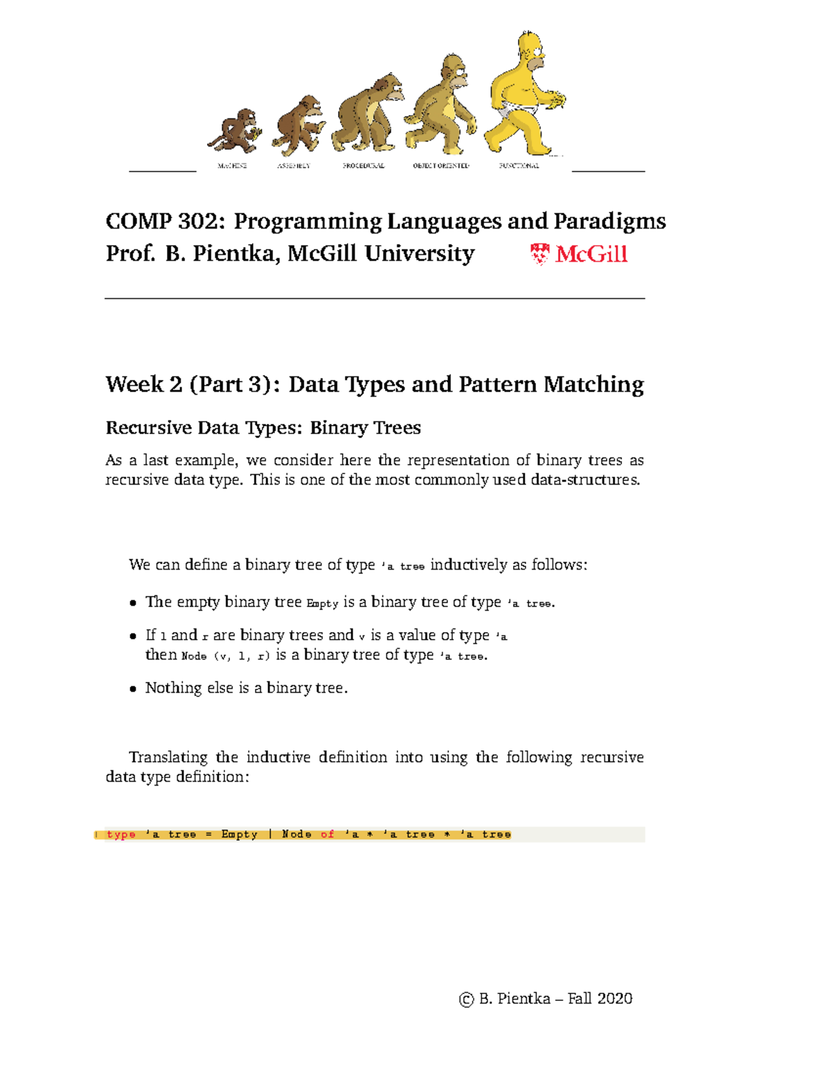 Note02 3 Slides For Practice Comp 302 Programming Languages And