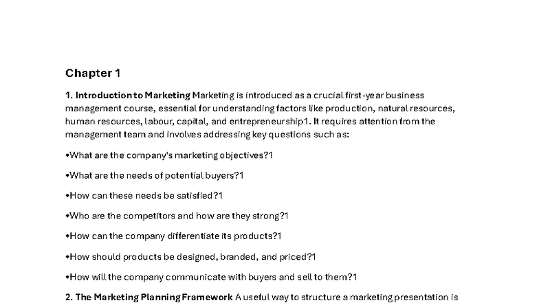 Marketing 101: Key Concepts and Strategies (Course Code: MKT101) - Studocu