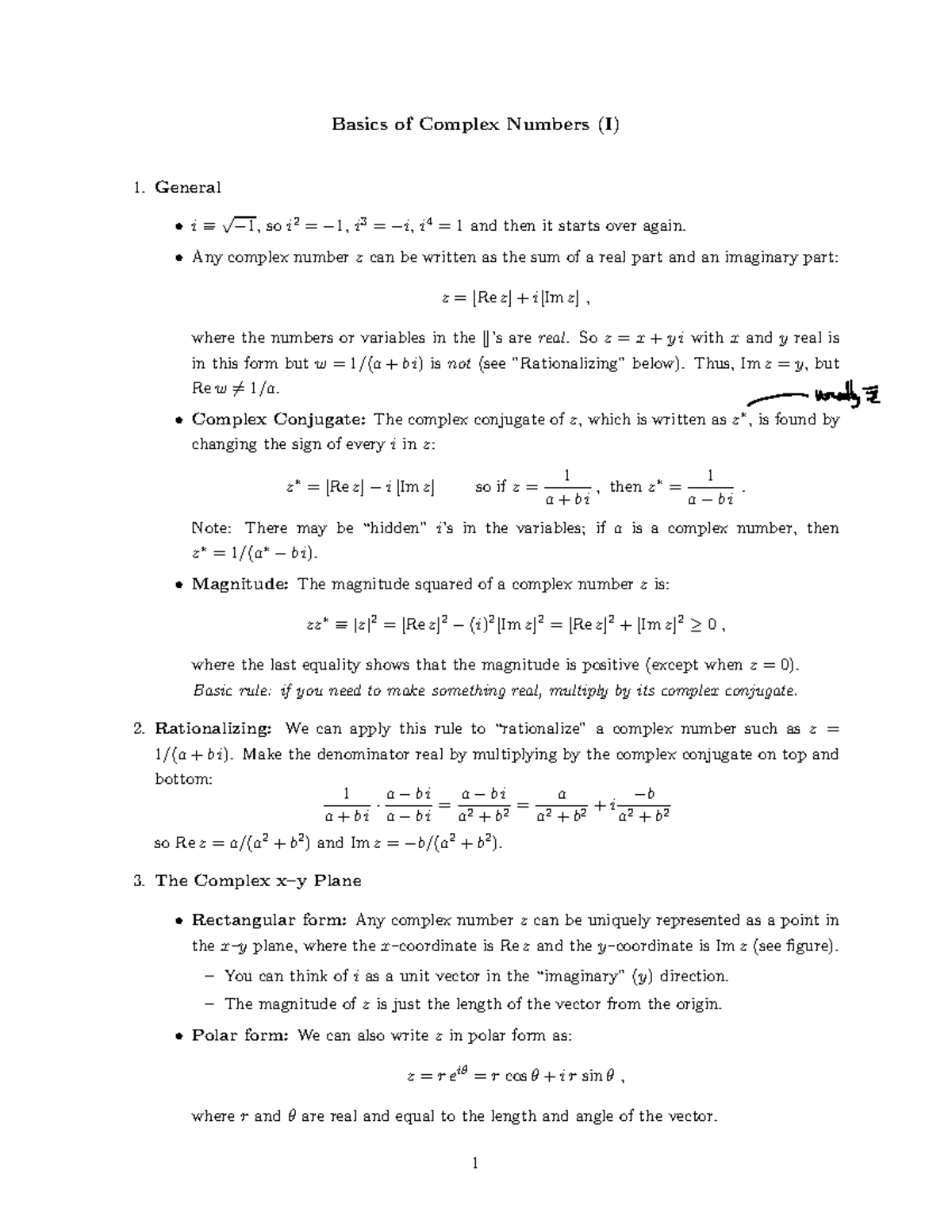 Basic+of+complex numbers+lesson+1 - Basics of Complex Numbers (I ...