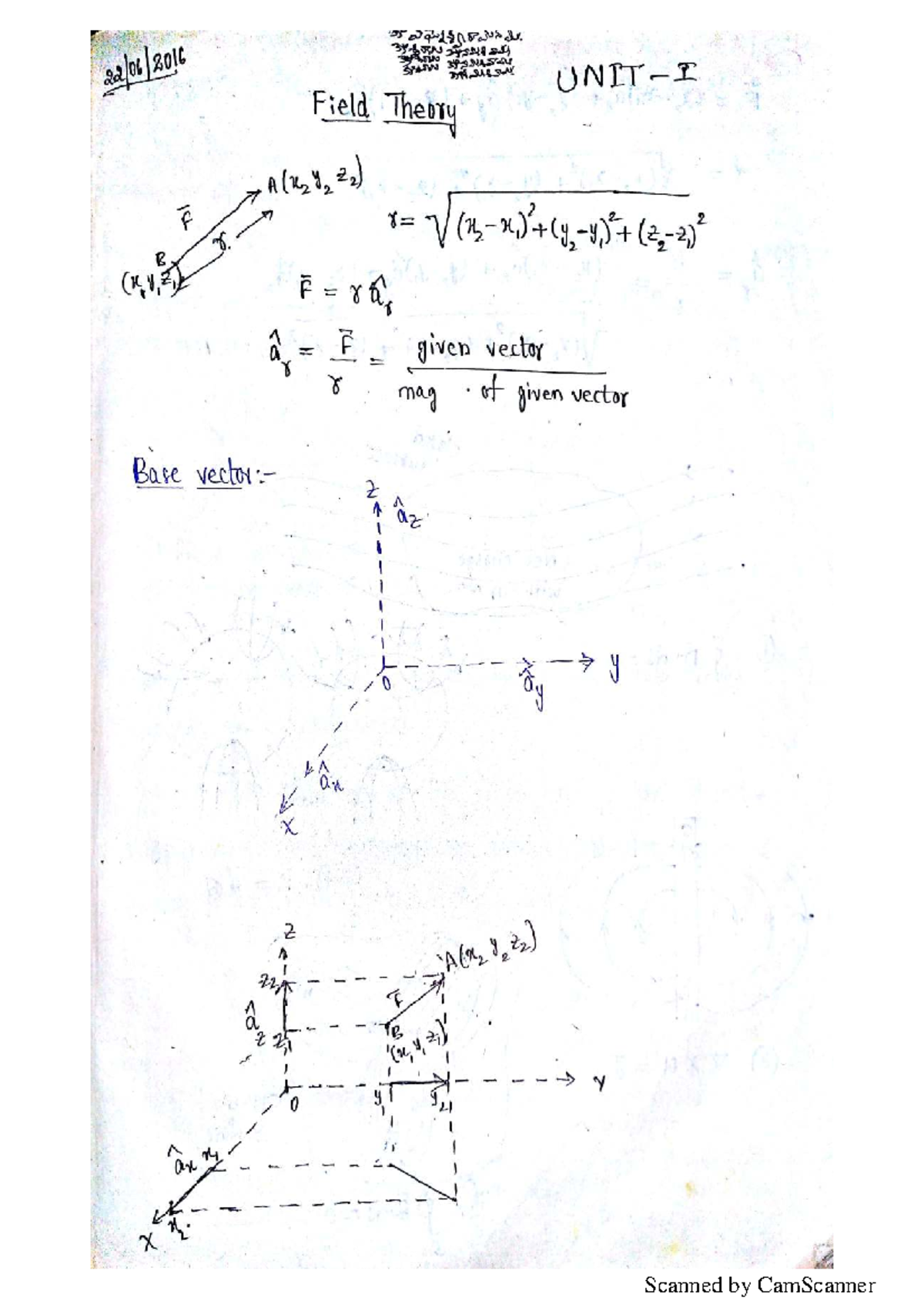 UNIT-1-2: Electric Field and Potential Notes - Studocu