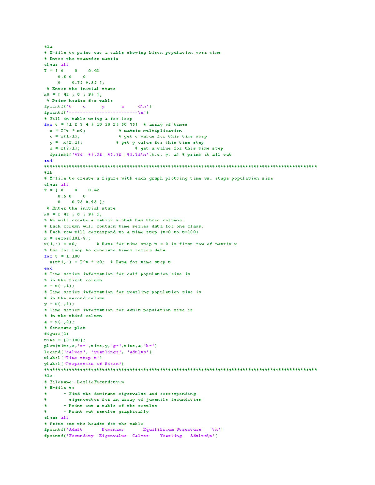 Project 3 Code - szdrtfyguhj - %1a % M-file to print out a table ...