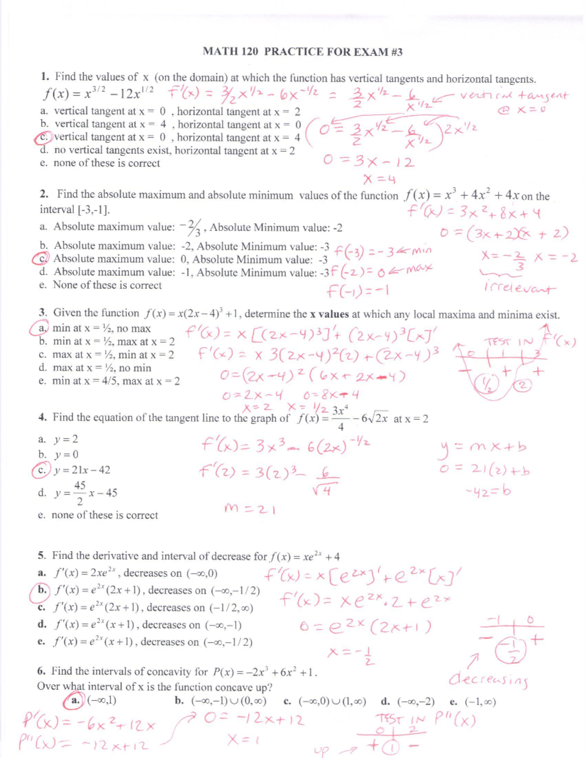 120. Practice Exam 3 - Key Answers and Explanations - Studocu