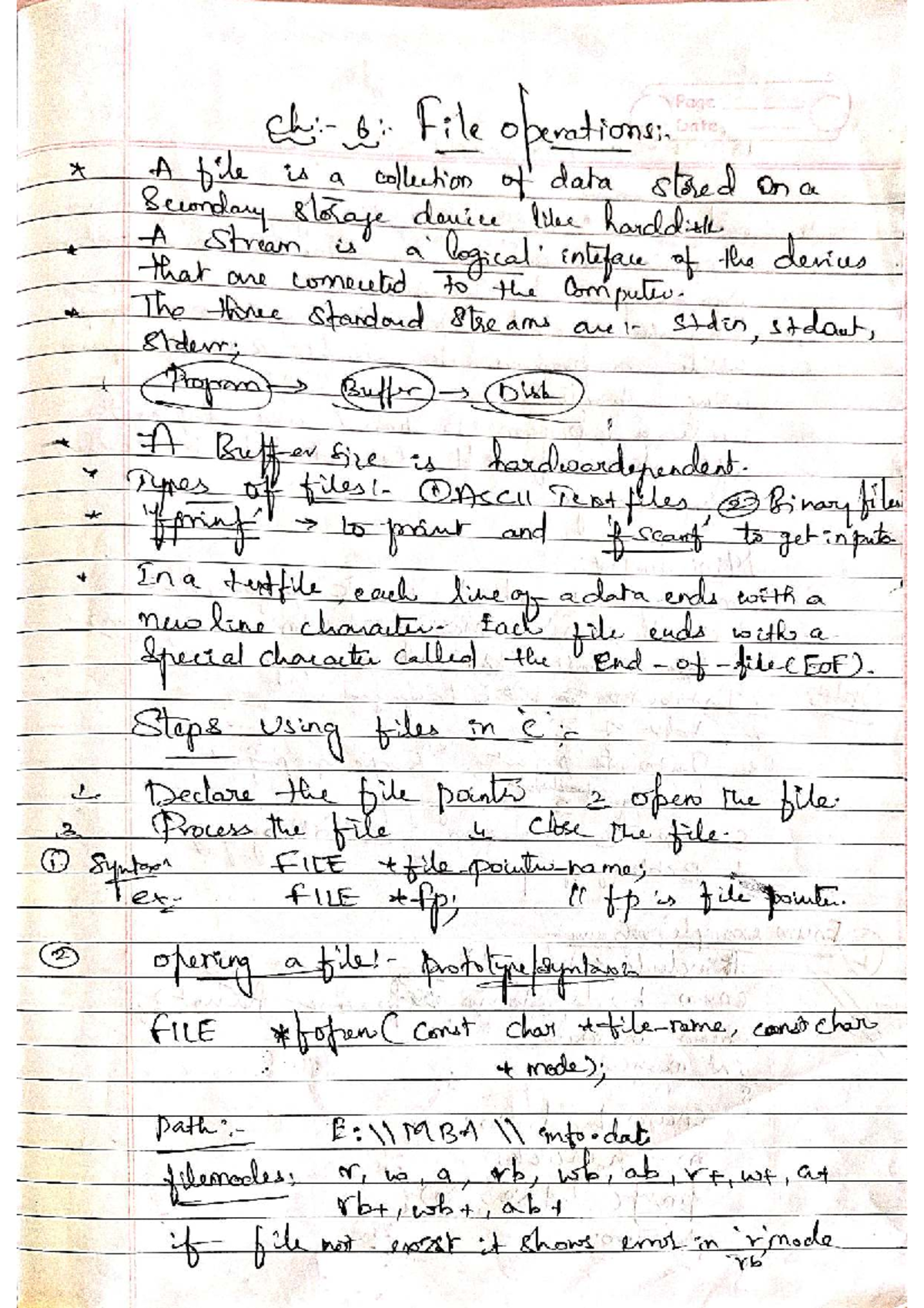 CS25C01 Computer File Operations: Reading & Writing in C - Studocu