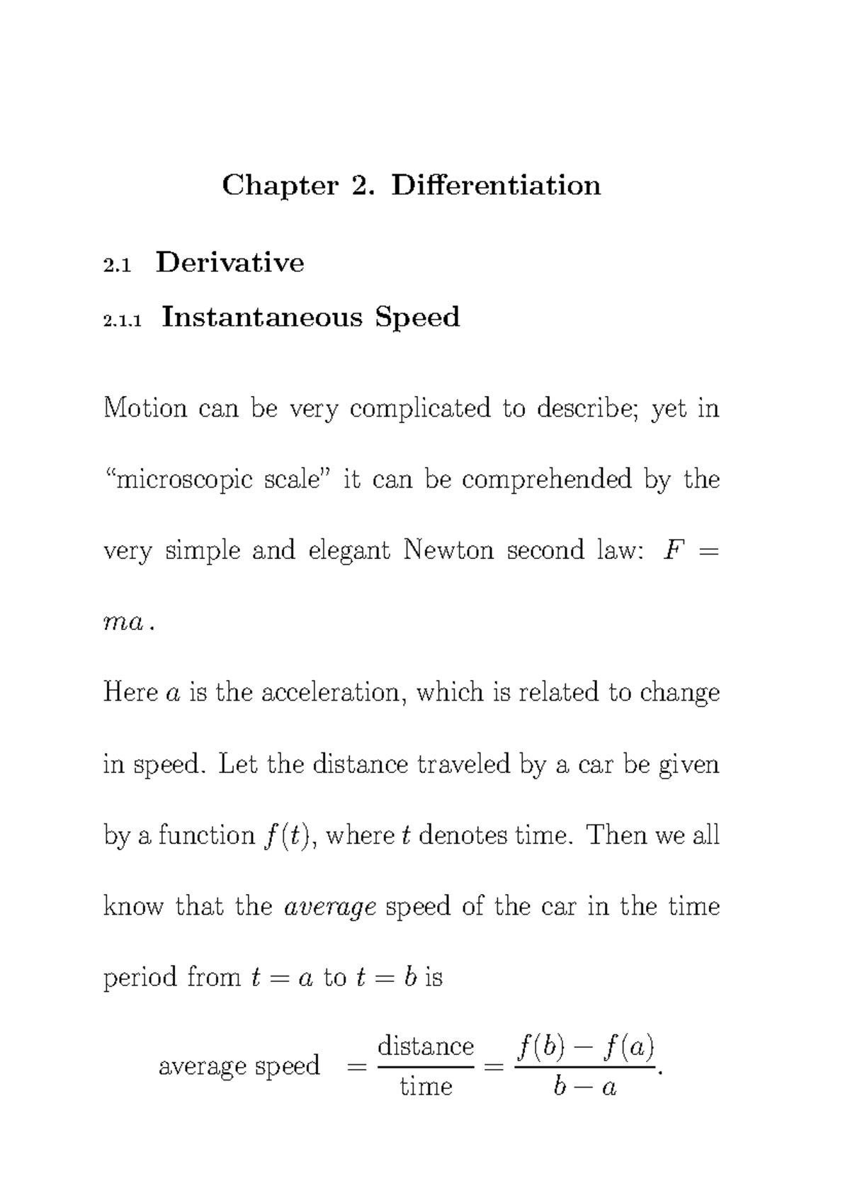 MA1505 Lecture Notes: Chapter 2 - Differentiation Explained - Studocu