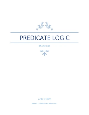 01 Task Performance 1 - Discrete Structures Logic Analysis - Studocu