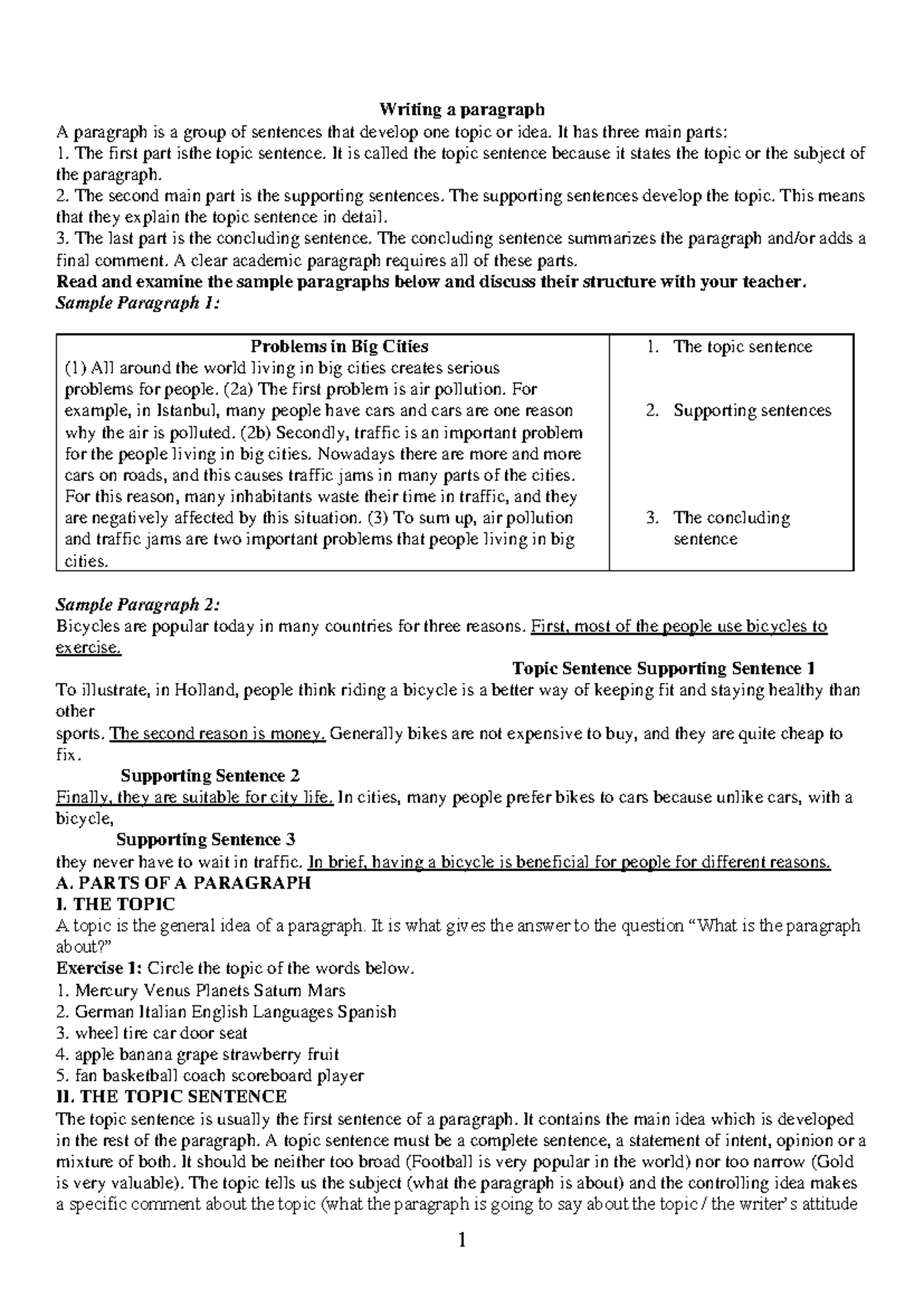 Writing Paragraphs and Paraphrasing Techniques - IN - Studocu