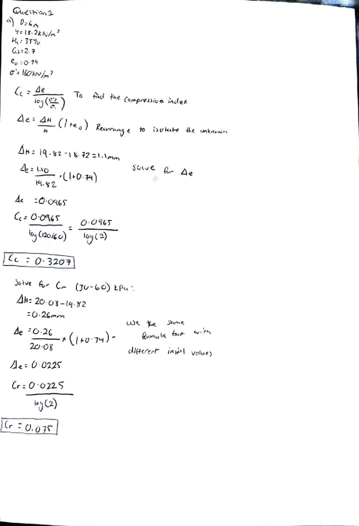 Construction Materials Working Out - Study Notes - Studocu